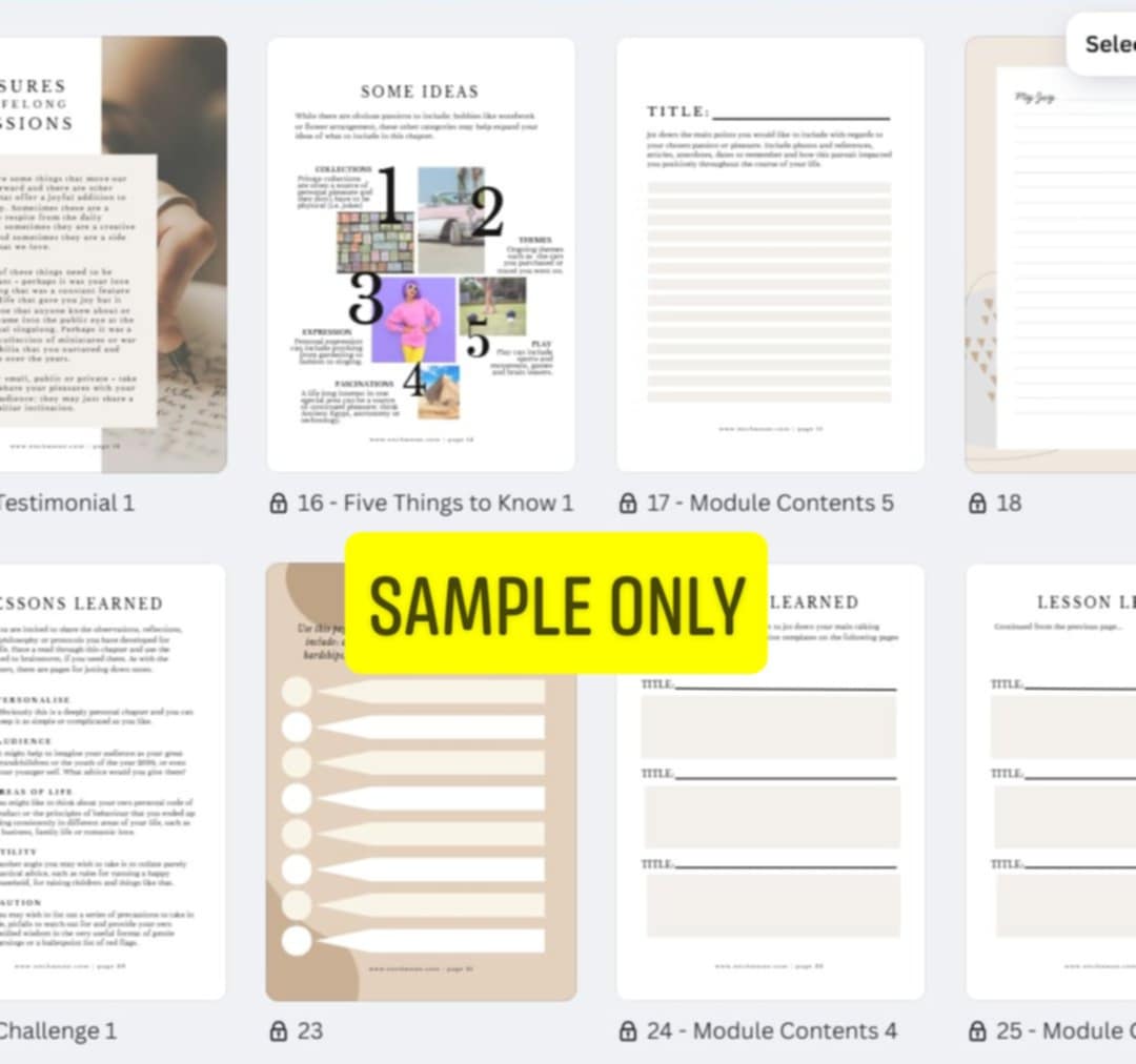 Module 1: Write Your Own Autobiography - Family Tree (Downloadable Printable)