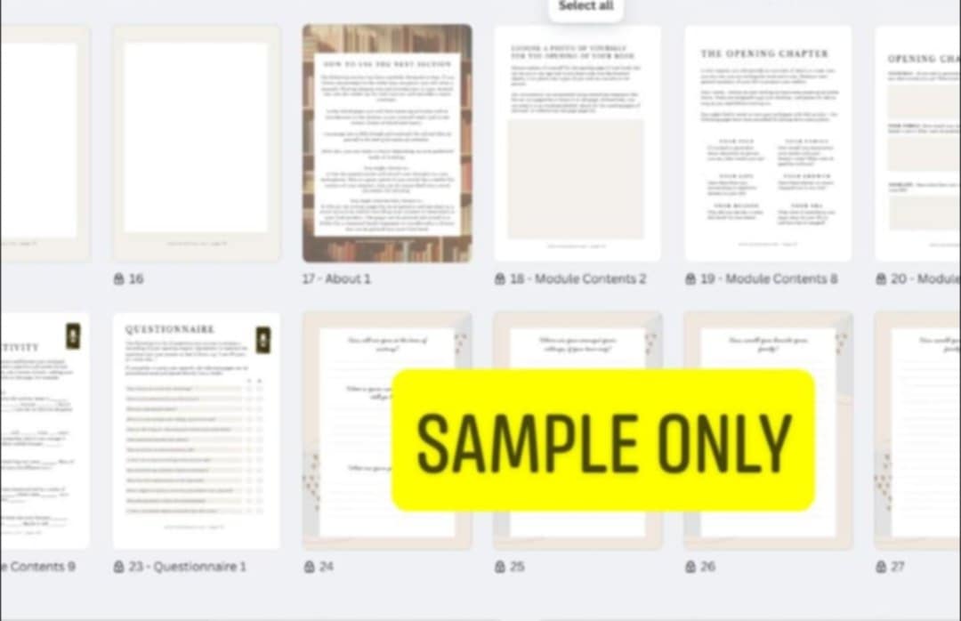 Module 2: Write Your Own Autobiography - The First Chapter (Downloadable Printable)